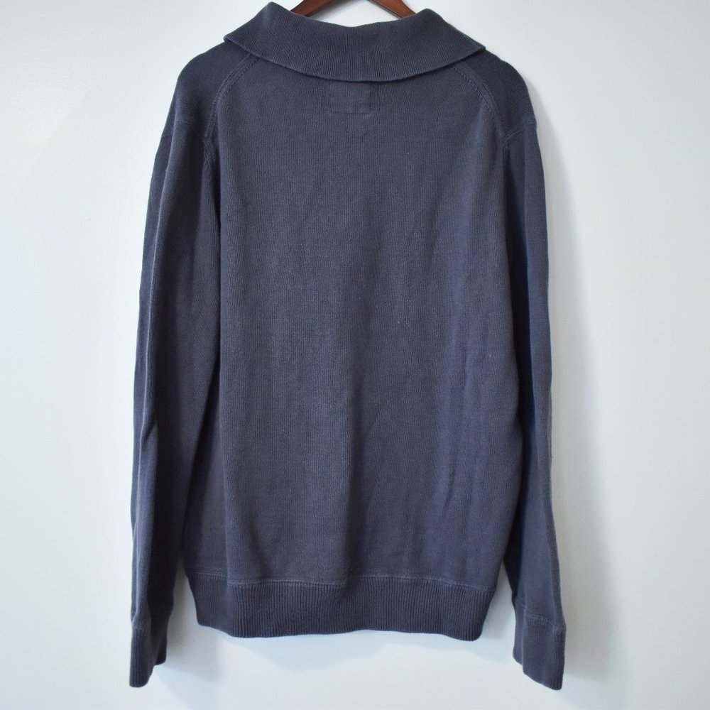 Express Charcoal Gray Sweater With Buttoned V Nec… - image 4